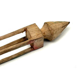 Vintage Ball in Cage Whimsy with Thin Walls and Pointed Finial