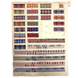 Most Beautiful 1929 Oversized, Double-Sided Gridded Page of Flannel Fabric Swatches (#1)