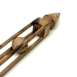 Vintage Ball in Cage Whimsy with Thin Walls and Pointed Finial