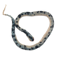 Amazing Japanese Mingei Folded Paper Snake with Glass Bead Eyes