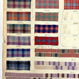 Most Beautiful 1929 Oversized, Double-Sided Gridded Page of Flannel Fabric Swatches (#1)