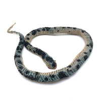 Amazing Japanese Mingei Folded Paper Snake with Glass Bead Eyes