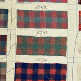 Most Beautiful 1929 Oversized, Double-Sided Gridded Page of Flannel Fabric Swatches (#1)