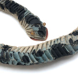 Amazing Japanese Mingei Folded Paper Snake with Glass Bead Eyes