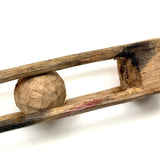 Vintage Ball in Cage Whimsy with Thin Walls and Pointed Finial