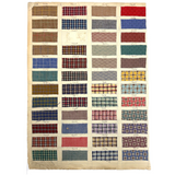 Another Most Beautiful 1929 Oversized, Double-Sided Gridded Page of Flannel Fabric Swatches (#5)