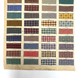 Another Most Beautiful 1929 Oversized, Double-Sided Gridded Page of Flannel Fabric Swatches (#5)