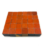 Special Set of 30 Old Color Cubes with Unusual Orange-Red and Black Sides