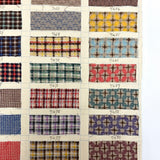 Another Most Beautiful 1929 Oversized, Double-Sided Gridded Page of Flannel Fabric Swatches (#5)