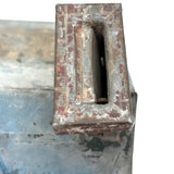 Wonderful Old Scratch Made Elaborately Painted Tin House Still Bank with Wild Chimneys
