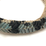 Amazing Japanese Mingei Folded Paper Snake with Glass Bead Eyes