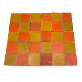 Special Set of 30 Old Color Cubes with Unusual Orange-Red and Black Sides
