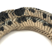 Amazing Japanese Mingei Folded Paper Snake with Glass Bead Eyes