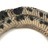 Amazing Japanese Mingei Folded Paper Snake with Glass Bead Eyes