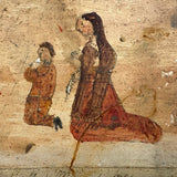 Pabla Rojas Thanks Our Lady of San Juan, Very Tender 1924 Ex Voto Retablo on Tin with Fantastic Surface