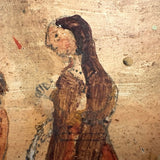 Pabla Rojas Thanks Our Lady of San Juan, Very Tender 1924 Ex Voto Retablo on Tin with Fantastic Surface