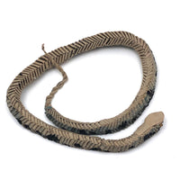 Amazing Japanese Mingei Folded Paper Snake with Glass Bead Eyes