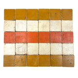 Special Set of 30 Old Color Cubes with Unusual Orange-Red and Black Sides