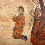 Pabla Rojas Thanks Our Lady of San Juan, Very Tender 1924 Ex Voto Retablo on Tin with Fantastic Surface