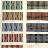 Another Most Beautiful 1929 Oversized, Double-Sided Gridded Page of Flannel Fabric Swatches (#5)