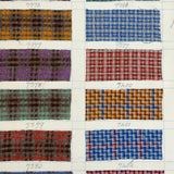 Another Most Beautiful 1929 Oversized, Double-Sided Gridded Page of Flannel Fabric Swatches (#5)