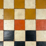 Special Set of 30 Old Color Cubes with Unusual Orange-Red and Black Sides