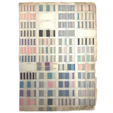 Most Beautiful 1929 Oversized, Double-Sided Gridded Page of Flannel Fabric Swatches (#3)