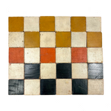 Special Set of 30 Old Color Cubes with Unusual Orange-Red and Black Sides