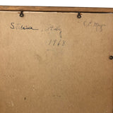 Young Barbers at Work, Wonderful Old 8 x 10 Photo, Framed as Found