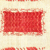 RR's 1836 Red and White Darning Sampler on Homespun Linen in Period Gilded Frame with Original Glass