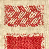 RR's 1836 Red and White Darning Sampler on Homespun Linen in Period Gilded Frame with Original Glass