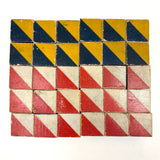 Special Set of 30 Old Color Cubes with Unusual Orange-Red and Black Sides