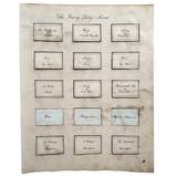The Young Ladies Mirror, c. 1830s Self Reflective Riddler with Flip Up Solutions