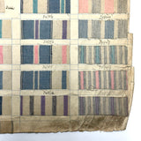 Most Beautiful 1929 Oversized, Double-Sided Gridded Page of Flannel Fabric Swatches (#3)