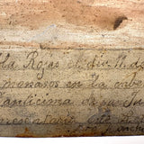 Pabla Rojas Thanks Our Lady of San Juan, Very Tender 1924 Ex Voto Retablo on Tin with Fantastic Surface