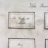 The Young Ladies Mirror, c. 1830s Self Reflective Riddler with Flip Up Solutions