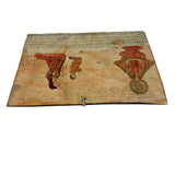 Pabla Rojas Thanks Our Lady of San Juan, Very Tender 1924 Ex Voto Retablo on Tin with Fantastic Surface