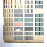 Most Beautiful 1929 Oversized, Double-Sided Gridded Page of Flannel Fabric Swatches (#3)