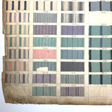 Most Beautiful 1929 Oversized, Double-Sided Gridded Page of Flannel Fabric Swatches (#3)