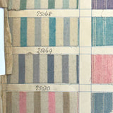 Most Beautiful 1929 Oversized, Double-Sided Gridded Page of Flannel Fabric Swatches (#3)