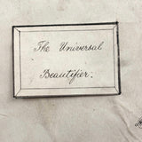 The Young Ladies Mirror, c. 1830s Self Reflective Riddler with Flip Up Solutions