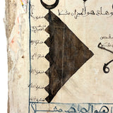 Stunning Antique Islamic Manuscript Folio, Ink and Watercolor on Parchment