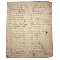 Immortality...Immateriality, Perfectly Poignant 19th Century Penmanship Practice Page
