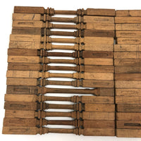 Box of Antique Hand-carved Miniature Columns/Balustrades (For Dollhouse that Never Was?)
