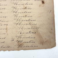 Immortality...Immateriality, Perfectly Poignant 19th Century Penmanship Practice Page