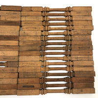 Box of Antique Hand-carved Miniature Columns/Balustrades (For Dollhouse that Never Was?)
