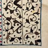 Stunning Antique Islamic Manuscript Folio, Ink and Watercolor on Parchment