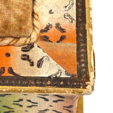 Don't Forget Me, Brilliantly Colored, Beautiful Condition 1820s-30s American Sewing Box with Stencil Painted Sentiment