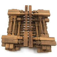 Box of Antique Hand-carved Miniature Columns/Balustrades (For Dollhouse that Never Was?)