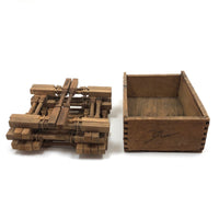 Box of Antique Hand-carved Miniature Columns/Balustrades (For Dollhouse that Never Was?)